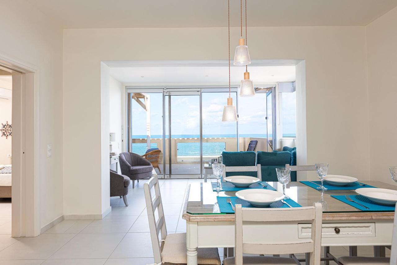 Nathalie'S Beachfront Apartment Rethymno  Ngoại thất bức ảnh